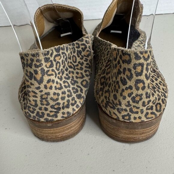 Lucky Brand Leopard Print Size 7.5 Cahill Loafer Mule Convertible Suede - Picture 5 of 10